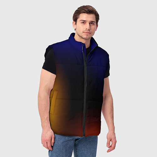 Мужской жилет Color black red blue / 3D-Черный – фото 3