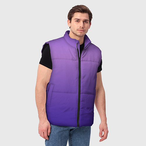 Мужской жилет The color is purple / 3D-Черный – фото 3