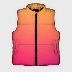 Мужской жилет Color orange pink, цвет: 3D-черный