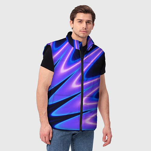 Мужской жилет Color multi-colored neon / 3D-Черный – фото 3
