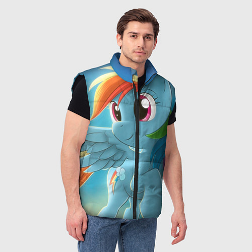 Мужской жилет My littlle pony / 3D-Черный – фото 3