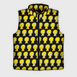 Мужской жилет Лиза Симпсон: узор, цвет: 3D-красный