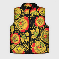 Мужской жилет Хохлома, цвет: 3D-черный