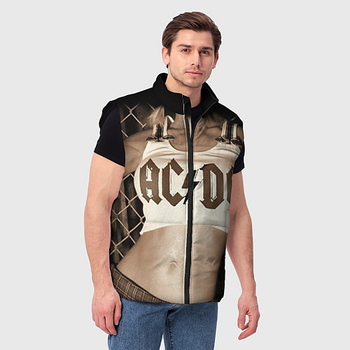 Мужской жилет AC/DC Girl / 3D-Черный – фото 3