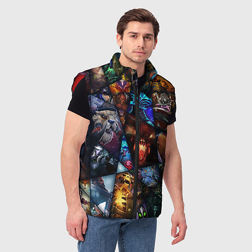 Мужской жилет Dota 2: All Pick / 3D-Красный – фото 3