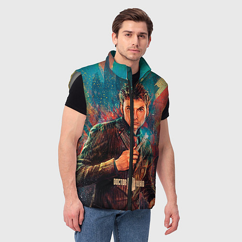 Мужской жилет Доктор кто / 3D-Светло-серый – фото 3