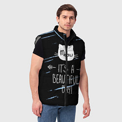 Мужской жилет Прекрасный день, цвет: 3D-светло-серый — фото 2