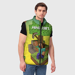 Мужской жилет Minecraft Tree, цвет: 3D-черный — фото 2