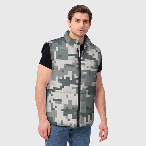 Мужской жилет Камуфляж / 3D-Черный – фото 3