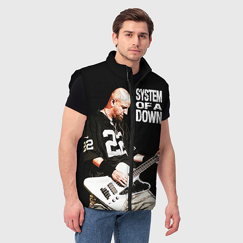 Мужской жилет System of a Down / 3D-Черный – фото 3
