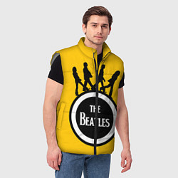 Мужской жилет The Beatles: Yellow Vinyl, цвет: 3D-светло-серый — фото 2