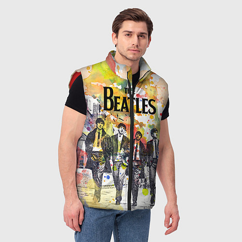 Мужской жилет The Beatles: Colour Spray / 3D-Красный – фото 3