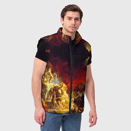 Мужской жилет Брюллов Последний день Помпеи / 3D-Черный – фото 3