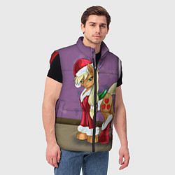 Мужской жилет Pinky Pie: Xmas, цвет: 3D-красный — фото 2
