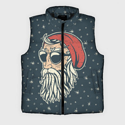 Мужской жилет Санта хипстер, цвет: 3D-черный