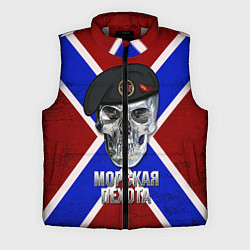 Мужской жилет Череп: Морская пехота, цвет: 3D-светло-серый