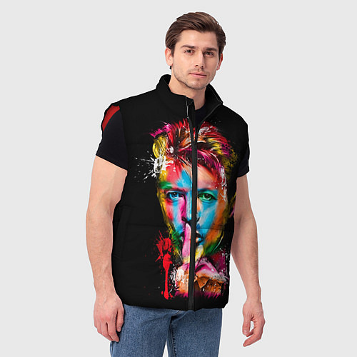 Мужской жилет Дэвид Боуи / 3D-Красный – фото 3