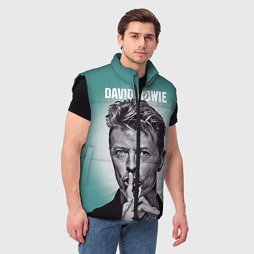 Мужской жилет Дэвид Боуи: тишина / 3D-Черный – фото 3