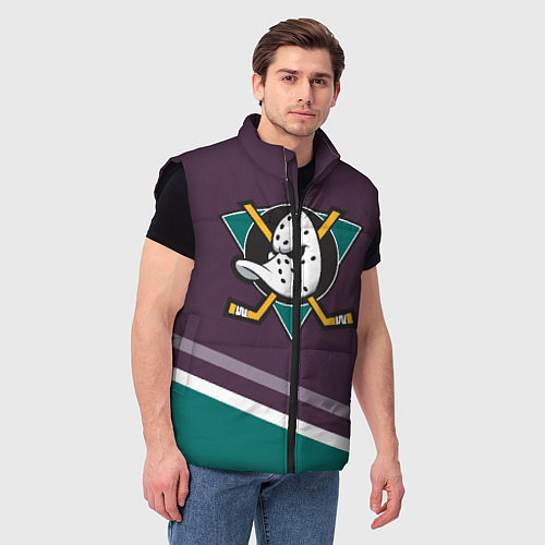 Мужской жилет Anaheim Ducks Selanne / 3D-Черный – фото 3