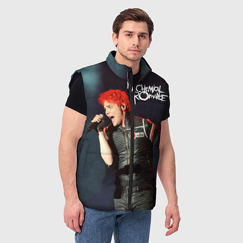 Мужской жилет Gerard Way / 3D-Черный – фото 3