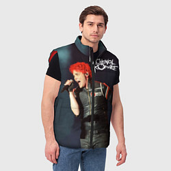 Мужской жилет Gerard Way, цвет: 3D-красный — фото 2