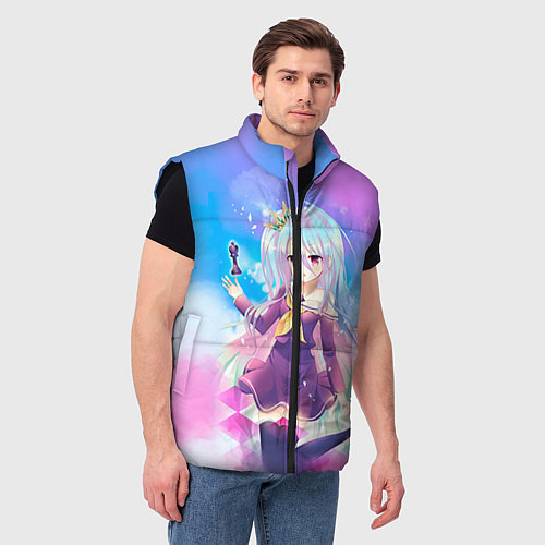 Мужской жилет No Game No Life / 3D-Черный – фото 3