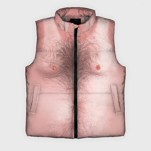 Мужской жилет Загорелый торс / 3D-Светло-серый – фото 1