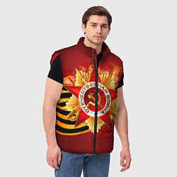 Мужской жилет День победы 4, цвет: 3D-красный — фото 2