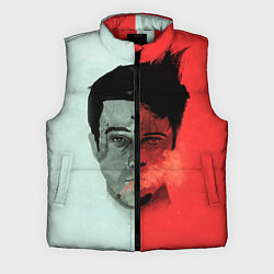 Мужской жилет Norton: White & Red, цвет: 3D-красный