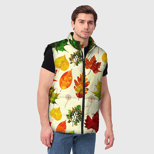 Мужской жилет Осень / 3D-Черный – фото 3