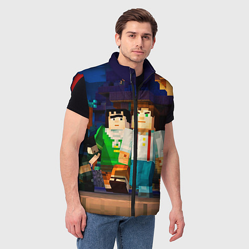 Мужской жилет Minecraft Men's / 3D-Красный – фото 3