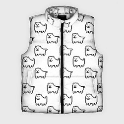 Мужской жилет Undertale Annoying dog white, цвет: 3D-светло-серый