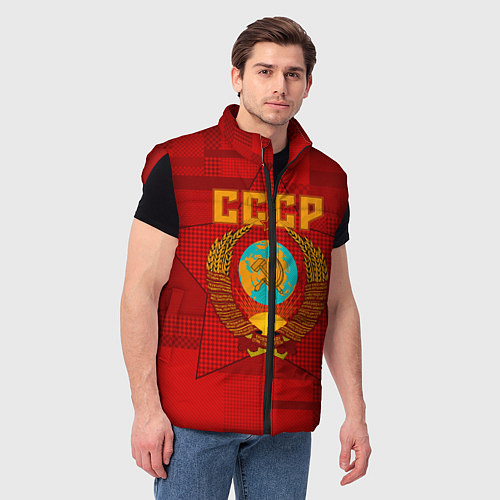 Мужской жилет СССР / 3D-Красный – фото 3