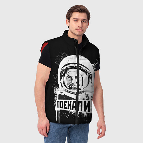 Мужской жилет Поехали! / 3D-Красный – фото 3