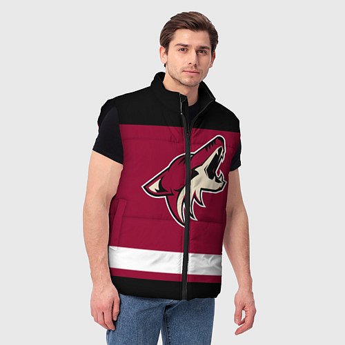 Мужской жилет Arizona Coyotes / 3D-Черный – фото 3