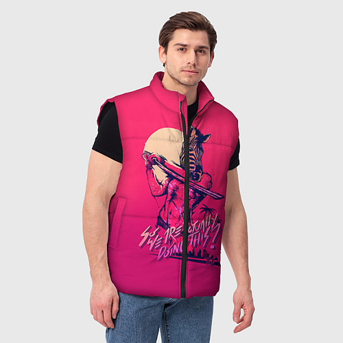 Мужской жилет So we are actually doing this? / 3D-Черный – фото 3