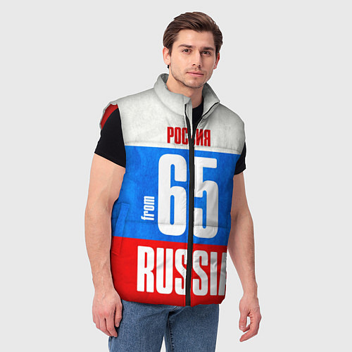 Мужской жилет Russia: from 65 / 3D-Красный – фото 3