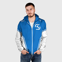Ветровка с капюшоном мужская SK-Gaming, цвет: 3D-белый — фото 2