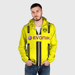 Ветровка с капюшоном мужская BVB FC: Evonik, цвет: 3D-белый — фото 2