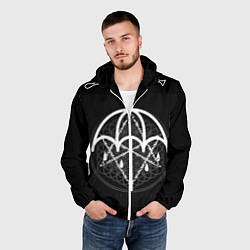 Ветровка с капюшоном мужская BMTH: Rain Symbol, цвет: 3D-белый — фото 2