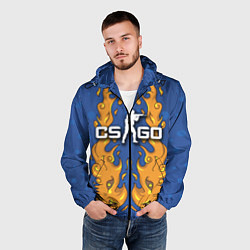 Ветровка с капюшоном мужская CS:GO Fire Elemental, цвет: 3D-черный — фото 2