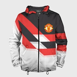 Ветровка с капюшоном мужская Manchester United: Stipe, цвет: 3D-черный