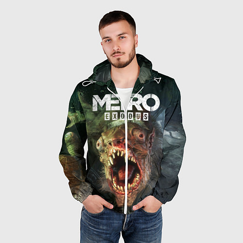 Мужская ветровка Metro Exodus / 3D-Белый – фото 3