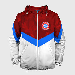 Ветровка с капюшоном мужская Bayern FC: Sport, цвет: 3D-белый