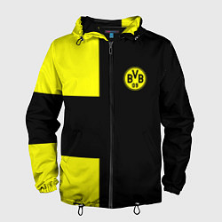 Ветровка с капюшоном мужская BVB FC: Black style, цвет: 3D-черный