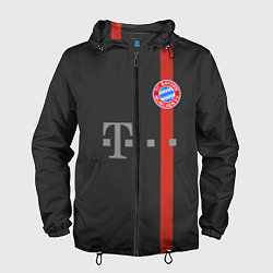 Ветровка с капюшоном мужская Bayern FC: Black 2018, цвет: 3D-черный