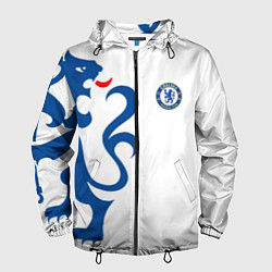 Ветровка с капюшоном мужская FC Chelsea: White Lion, цвет: 3D-черный