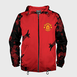 Ветровка с капюшоном мужская FC Manchester United: Red Original, цвет: 3D-черный