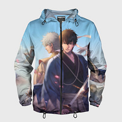 Ветровка с капюшоном мужская Gintama, цвет: 3D-черный