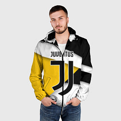 Ветровка с капюшоном мужская FC Juventus, цвет: 3D-черный — фото 2